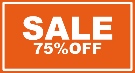 ON SALE! 75% OFF